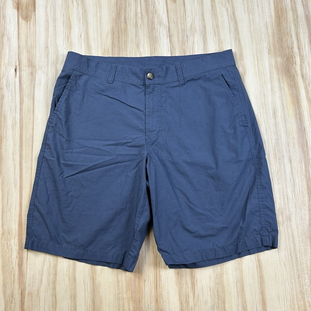 Columbia Mens 34x10 Navy Blue Chino Shorts Casual Outdoor Hiking